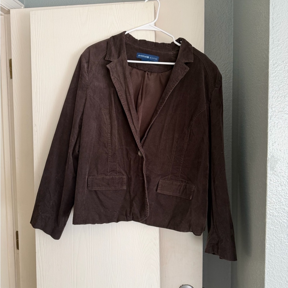 Avenue Jeans Chocolate Corduroy Jacket